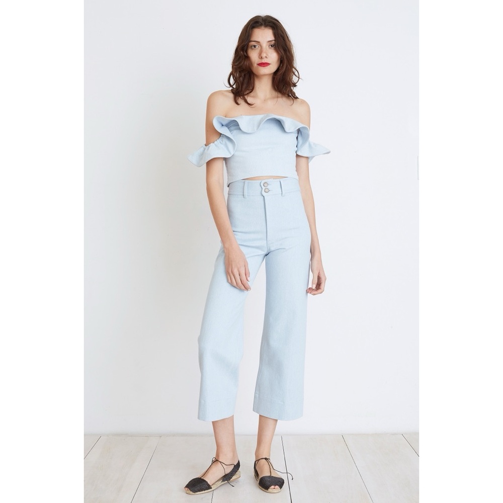 Apiece Apart Florian Off The Shoulder Smock Top